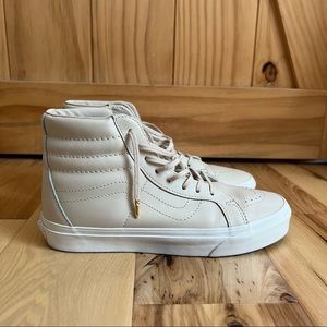 leather vans sk8 hi